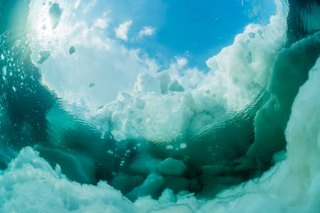 Drift Ice in Rausu,Shiretokoの写真素材