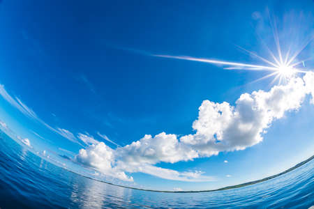 Clear Sea and Skyの写真素材