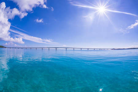 Clear Sea and Skyの写真素材