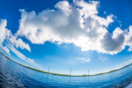 Clear Sea and Skyの写真素材