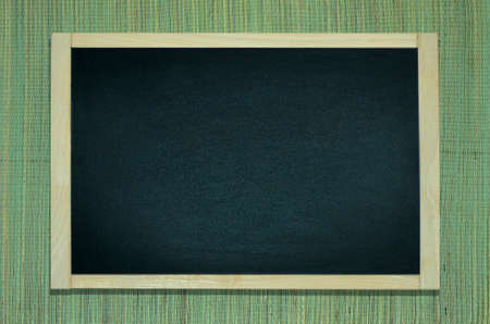 Black school board in a natural wood frame. Can be used as a template for writing motivational inscriptionsの写真素材