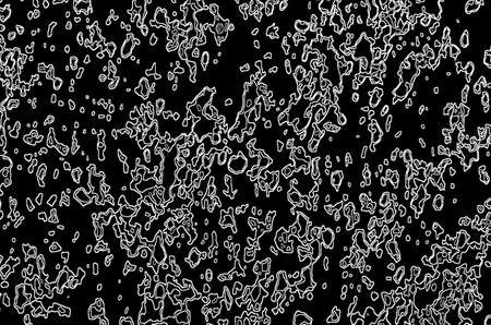 Black bubbles abstract textures. Dark abstract background.の写真素材