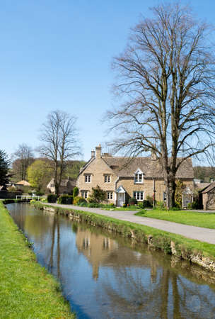 Cottages in the Cotswold village of Lower Slaughter