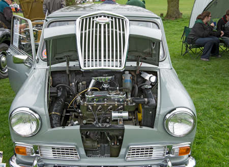BIRMINGHAM,UK-APRIL12 2014 : Vintage Wolseley car on display at the annual Pride of Longbridge ...