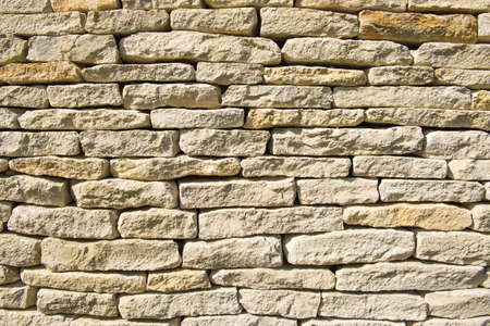 Close up view of a stone built wall.の写真素材