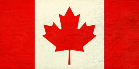 Illustration of the Canadian Flag with a  grunge  lookの写真素材