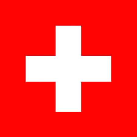 Illustration of the flag of Switzerlandの写真素材