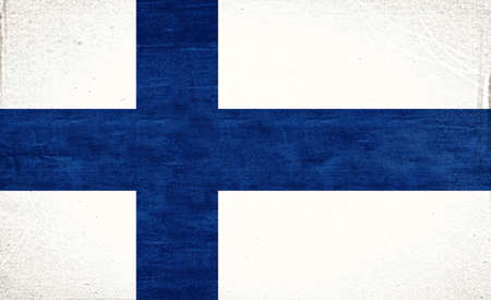 Illustration of the national flag of Finland with a grunge lookの写真素材