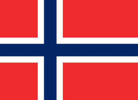 Illustration of the flag of Norwayの写真素材