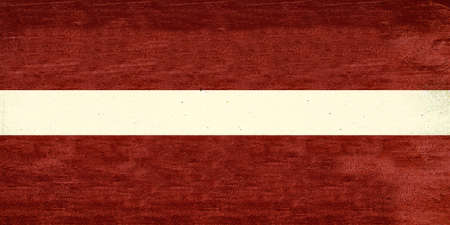 Illustration of the falg of Latvia with a grunge textureの写真素材