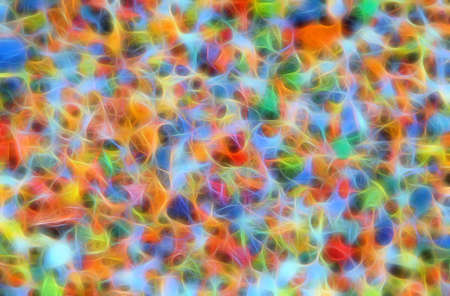 Illustration of vivid colored lines that criss cross each otherの写真素材