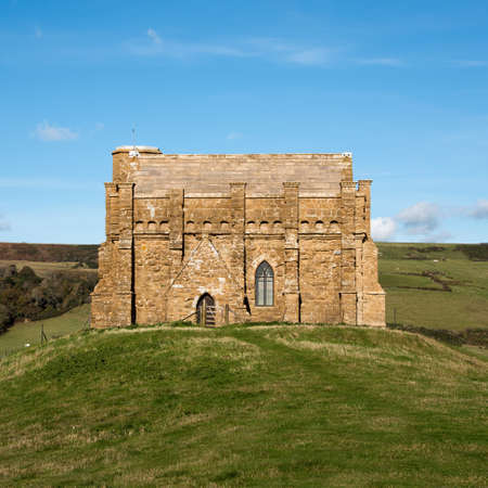 St.Catherine's Chapel just outside the village of Abbotsbury in Dorset,UKの写真素材
