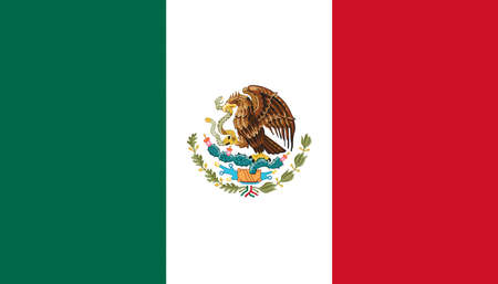 Illustration of the national flag of Mexicoの写真素材