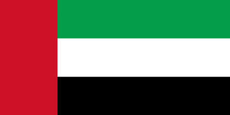 Illustration of the flag of the United Arab Emiratesの写真素材