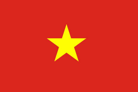 Illustration of the flag of Vietnamの写真素材