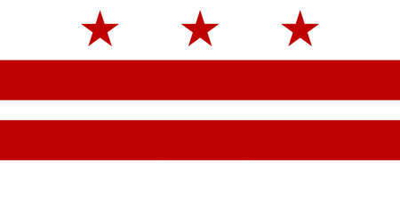 Illustration of the flag of Washington DC in Americaの写真素材