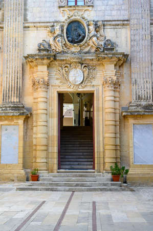 The Vilhena Palace in Mdina,Malta is also known as the Magisterial Palace and Palazzo Pretorio.の写真素材