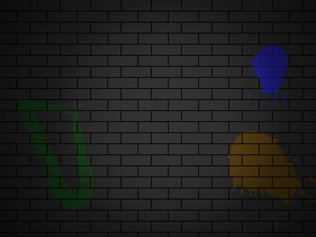 Vector brick wall made of red bricksのイラスト素材