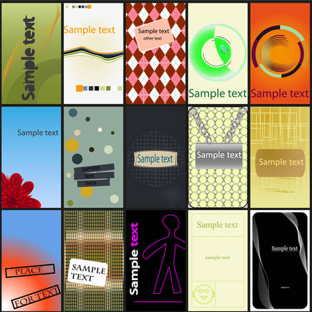 A largest collection of various business card designsのイラスト素材