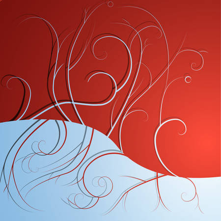 red vector christmas background - can be used for cardのイラスト素材