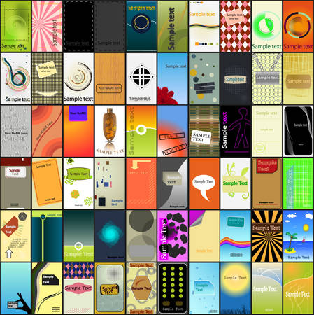 A largest collection of various business card designsのイラスト素材
