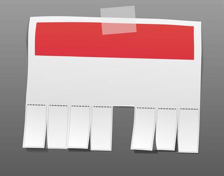 Blank advertisementのイラスト素材