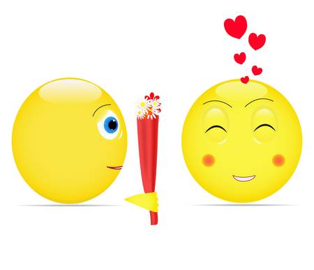 The guy give a giftのイラスト素材