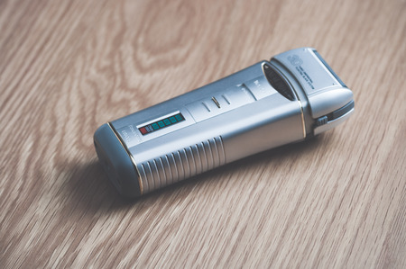 Inverigo, Italy - September 10, 2016: PANASONIC rechargeable electric shaver - grooming toolsのeditorial素材