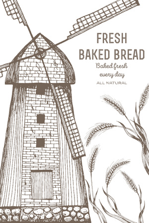 Bread design template.のイラスト素材
