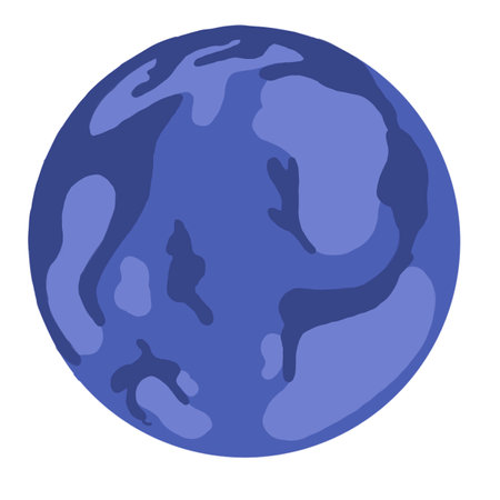 blue planet isolated on white backgroundの写真素材