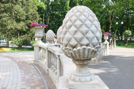 railings with balustradesの写真素材