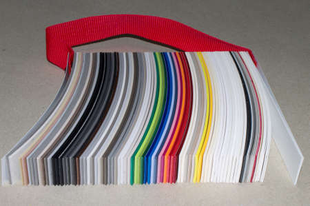 samples of PVC edgebanding for particle Boardの写真素材