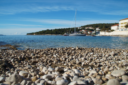 Hvar town in the winter