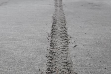Leaving marks on the sand