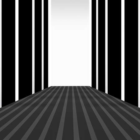 black and white stripe line abstract graphic optical artの写真素材