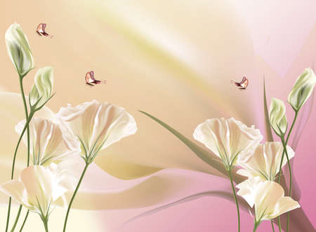 3D High Decoration Background Wallpaperの写真素材