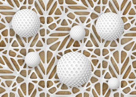 3D High Decoration Background Wallpaperの写真素材