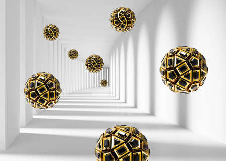 3D High Decoration Background Wallpaperの写真素材