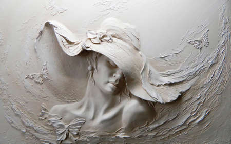 3D High Decoration Background Wallpaperの写真素材