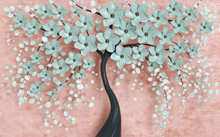 3D High Decoration Background Wallpaperの写真素材