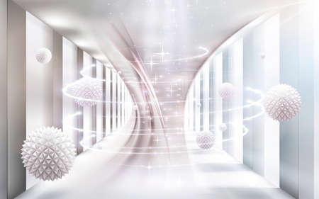 3D High Decoration Background Wallpaperの写真素材