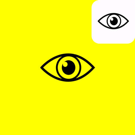 eye icon logo, see, see logoのイラスト素材