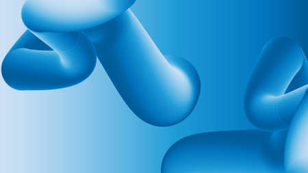 3d blue collor gradient background illustration , water rope illustration background suitable for the background image presentationの写真素材