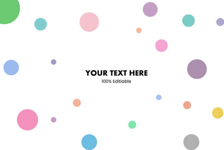 Colorful bubble vector on white background Hand drawn bubbles.Beauty bubble background, perfect for fun backgrounds or kids' needs, etc.のイラスト素材