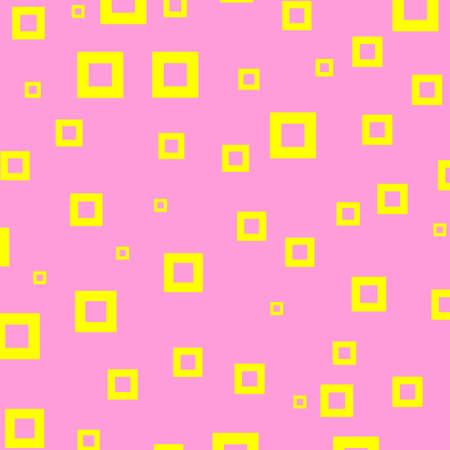 Vector graphics of soft square shape background with clean yellow color, white background with square shape, yellow pattern wallpaper, perfect for gift wrapping, or presentation backgrounds, etc.のイラスト素材