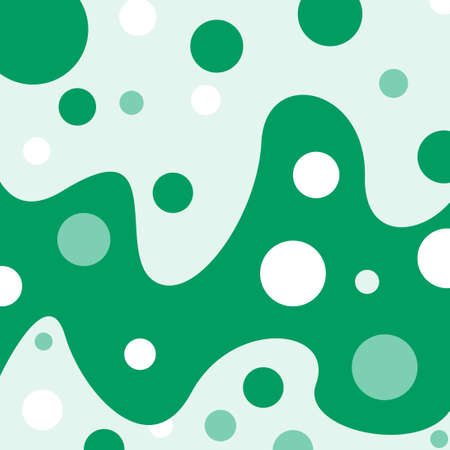 Vector graphics of smoth green liquid and bubble wallpaper on white background, white background with colorful milk green, light green pattern wallpaper, suitable for digital, or presentation, etcのイラスト素材