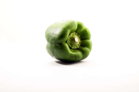 Capsicum on isolated white backgroundの写真素材