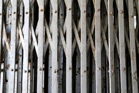 old steel shutter