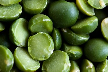 Some green peas close upの写真素材