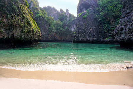 secret lagoon on the island Phi Phi island, Thailand